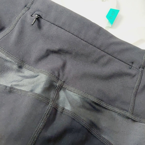 Sweaty Betty Black Power Wetlook Mesh Crop Workout Leggings Small - Picture 4 of 11